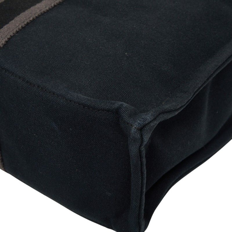 Hermes Fourre Tout MM Tote Black Gray Canvas — view 6