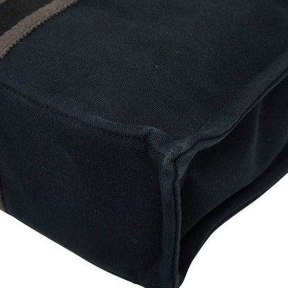 Hermes Fourre Tout MM Tote Black Gray Canvas — view 6