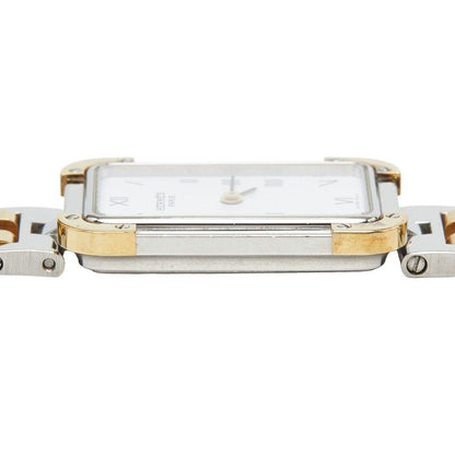 Hermes Croajour Watch White Silver Gold Stainless Steel Plated — view 4