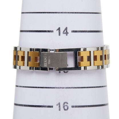 Hermes Croajour Watch White Silver Gold Stainless Steel Plated — view 8