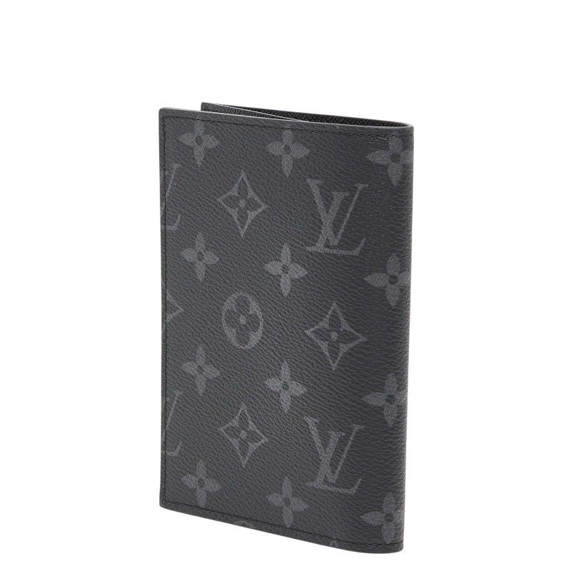Louis Vuitton Monogram Eclipse Couverture Passport NM Case Black 1 Shoulder — view 2
