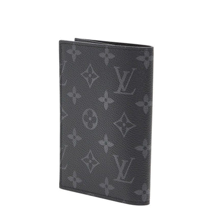 Louis Vuitton Monogram Eclipse Couverture Passport NM Case Black 1 Shoulder — view 2