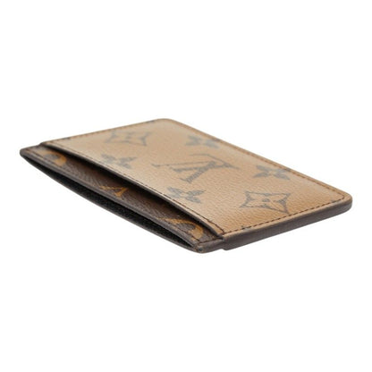 Louis Vuitton Monogram Reverse Card Holder Sample Case Brown Leather — view 6