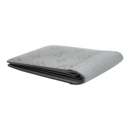 Louis Vuitton Taigarama Portefeuille Multiple Bifold Wallet Silver Leather — view 6