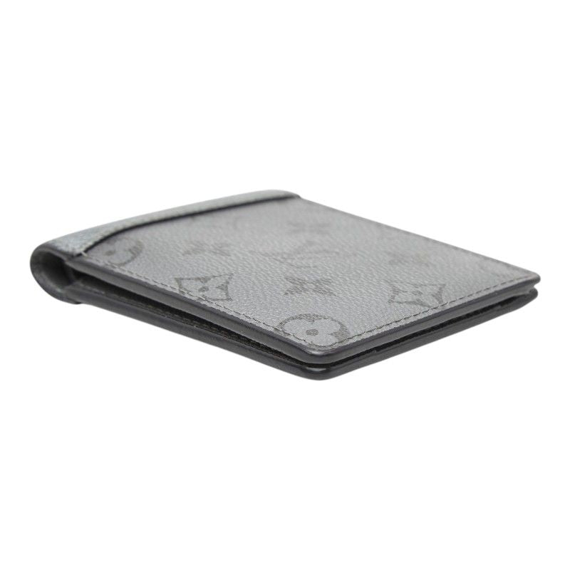 Louis Vuitton Taigarama Portefeuille Multiple Bifold Wallet Silver Leather — view 4