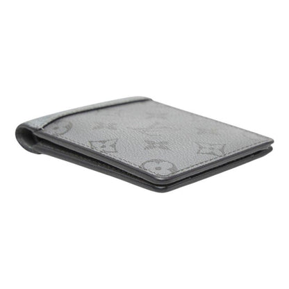 Louis Vuitton Taigarama Portefeuille Multiple Bifold Wallet Silver Leather — view 4
