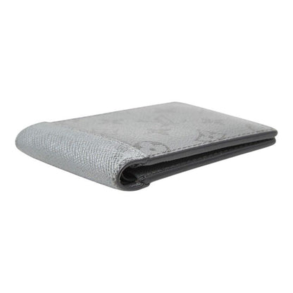 Louis Vuitton Taigarama Portefeuille Multiple Bifold Wallet Silver Leather — view 7