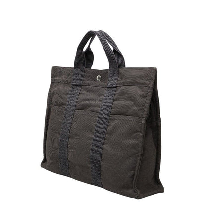 Hermes Her Line Tote MM Gray Canvas — view 2