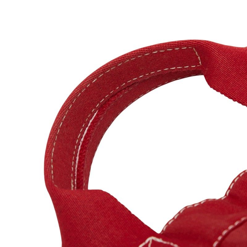 Hermes Fourre Tout MM Tote Red Canvas — view 8