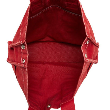 Hermes Fourre Tout MM Tote Red Canvas — view 9