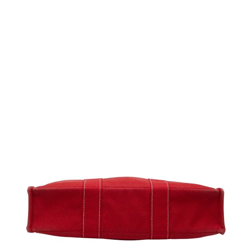 Hermes Fourre Tout MM Tote Red Canvas — view 3