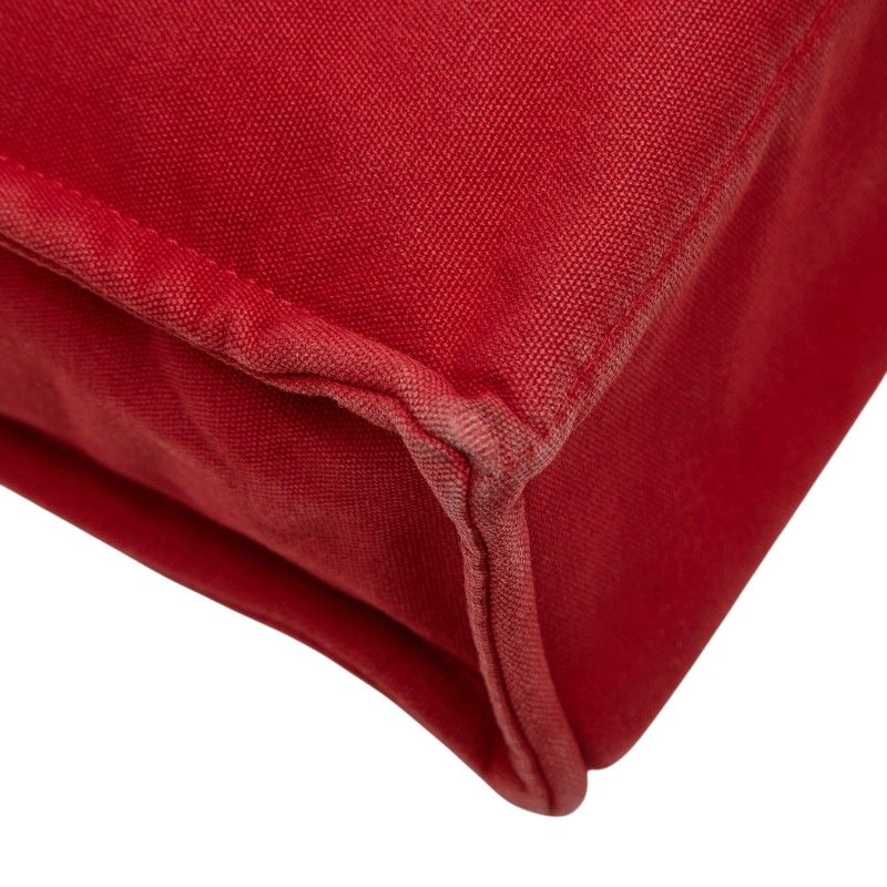 Hermes Fourre Tout MM Tote Red Canvas — view 7