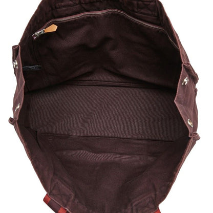 Hermes Fourre Tout Tote GM Wine Red Bordeaux Canvas — view 8