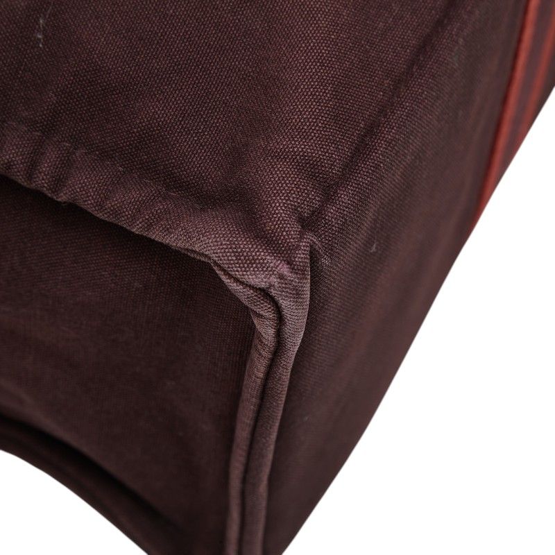 Hermes Fourre Tout Tote GM Wine Red Bordeaux Canvas — view 5