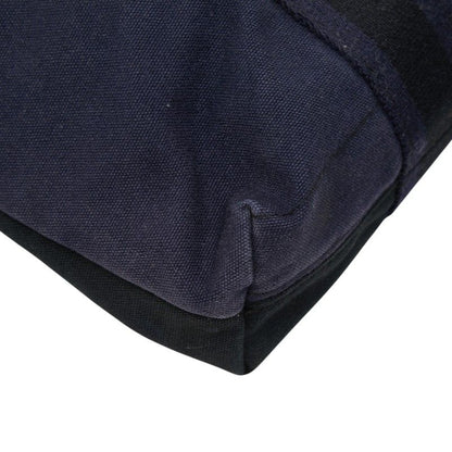 Hermes Fourre Tout Cabas Tote Black Navy Canvas — view 7