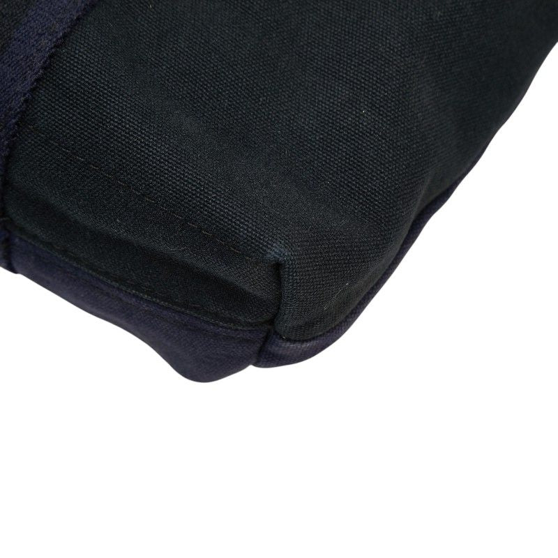 Hermes Fourre Tout Cabas Tote Black Navy Canvas — view 4