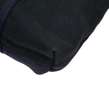 Hermes Fourre Tout Cabas Tote Black Navy Canvas — view 4