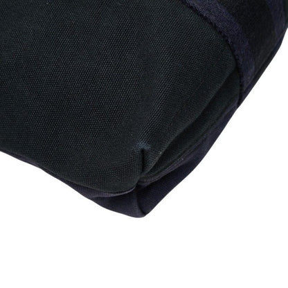 Hermes Fourre Tout Cabas Tote Black Navy Canvas — view 5