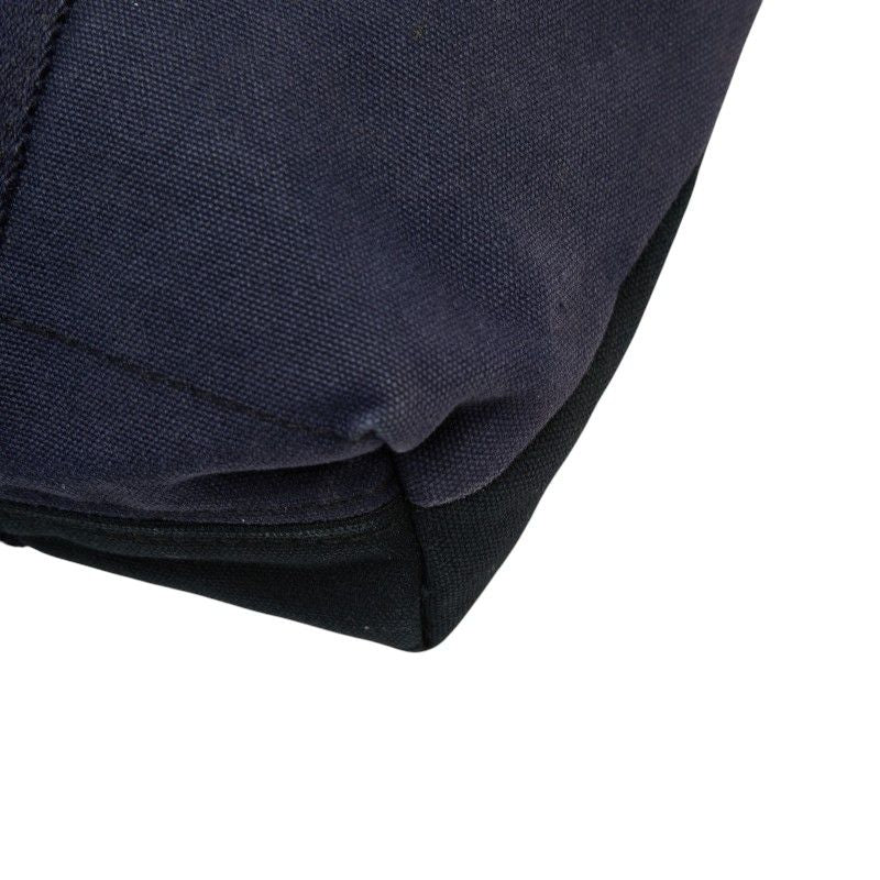 Hermes Fourre Tout Cabas Tote Black Navy Canvas — view 6