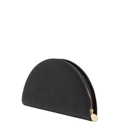 Tiffany & Co Embossed Half Moon Wallet Black Leather — view 2