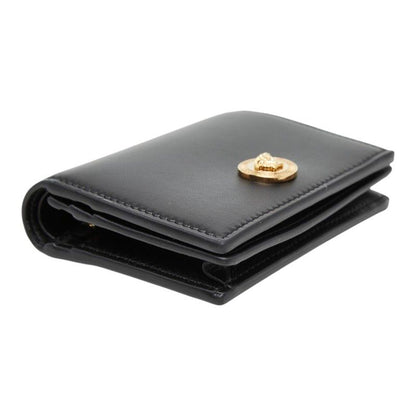 Versace Medusa Bifold Wallet Compact Black Leather — view 5
