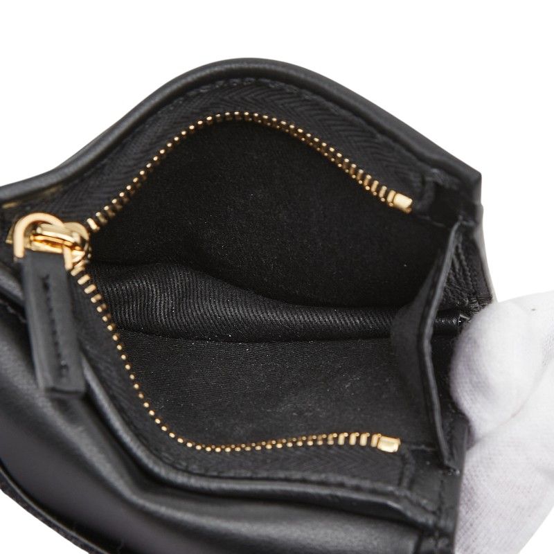 Versace Medusa Bifold Wallet Compact Black Leather — view 8
