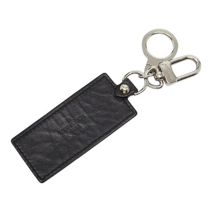 Louis Vuitton Porte Cles Fortune Key Holder Key Ring Charm Black Leather — view 2