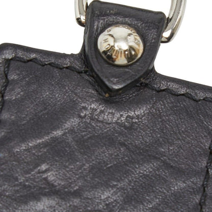 Louis Vuitton Porte Cles Fortune Key Holder Key Ring Charm Black Leather — view 3