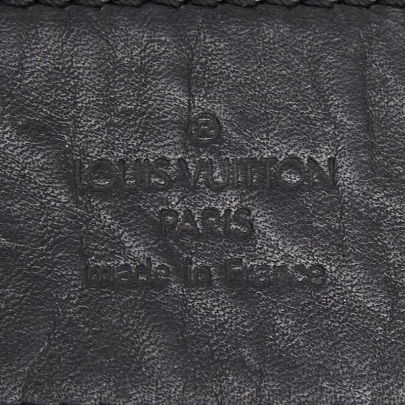 Louis Vuitton Porte Cles Fortune Key Holder Key Ring Charm Black Leather — view 4