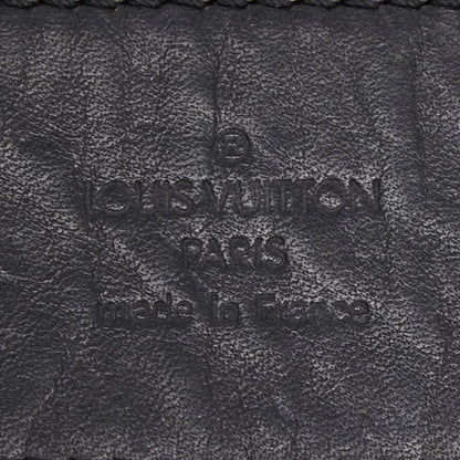 Louis Vuitton Porte Cles Fortune Key Holder Key Ring Charm Black Leather — view 4
