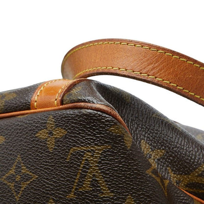 Louis Vuitton Monogram Sac Shopping Tote Shoulder Bag Brown Leather — view 6