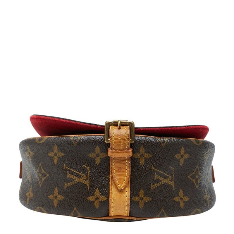 Louis Vuitton Monogram Tambourine Crossbody Shoulder Back Brown Leather — view 3