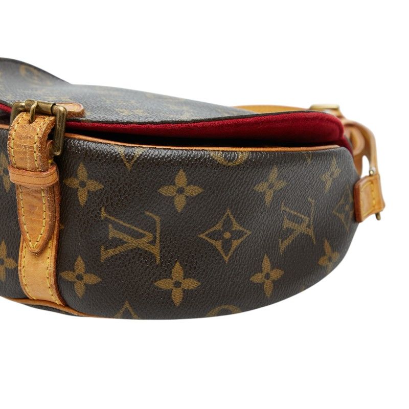 Louis Vuitton Monogram Tambourine Crossbody Shoulder Back Brown Leather — view 4