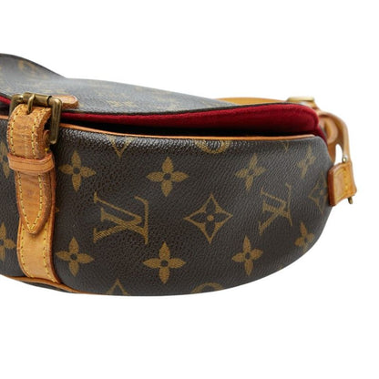 Louis Vuitton Monogram Tambourine Crossbody Shoulder Back Brown Leather — view 4