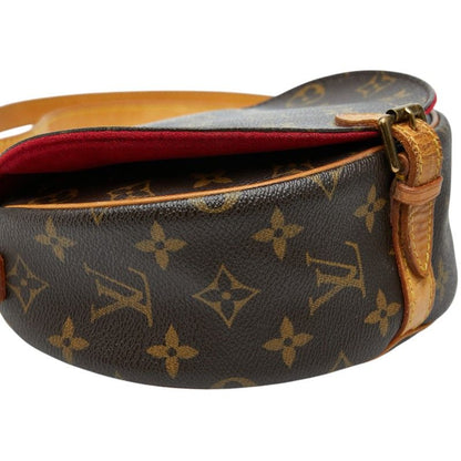 Louis Vuitton Monogram Tambourine Crossbody Shoulder Back Brown Leather — view 5