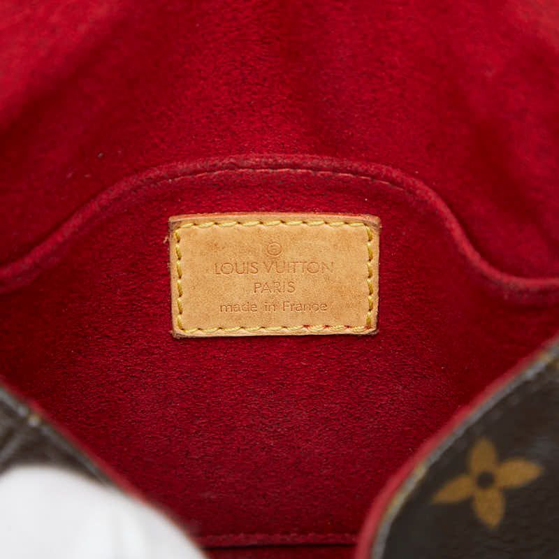 Louis Vuitton Monogram Tambourine Crossbody Shoulder Back Brown Leather — view 9