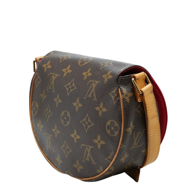 Louis Vuitton Monogram Tambourine Crossbody Shoulder Back Brown Leather — view 2