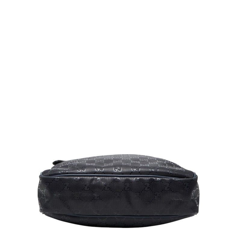 Gucci GG Supreme Crossbody Shoulder Bag Black Leather — view 3