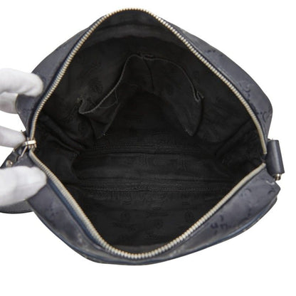 Gucci GG Supreme Crossbody Shoulder Bag Black Leather — view 8