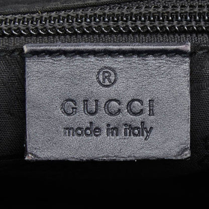 Gucci GG Supreme Crossbody Shoulder Bag Black Leather — view 9
