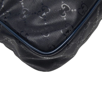 Gucci GG Supreme Crossbody Shoulder Bag Black Leather — view 5