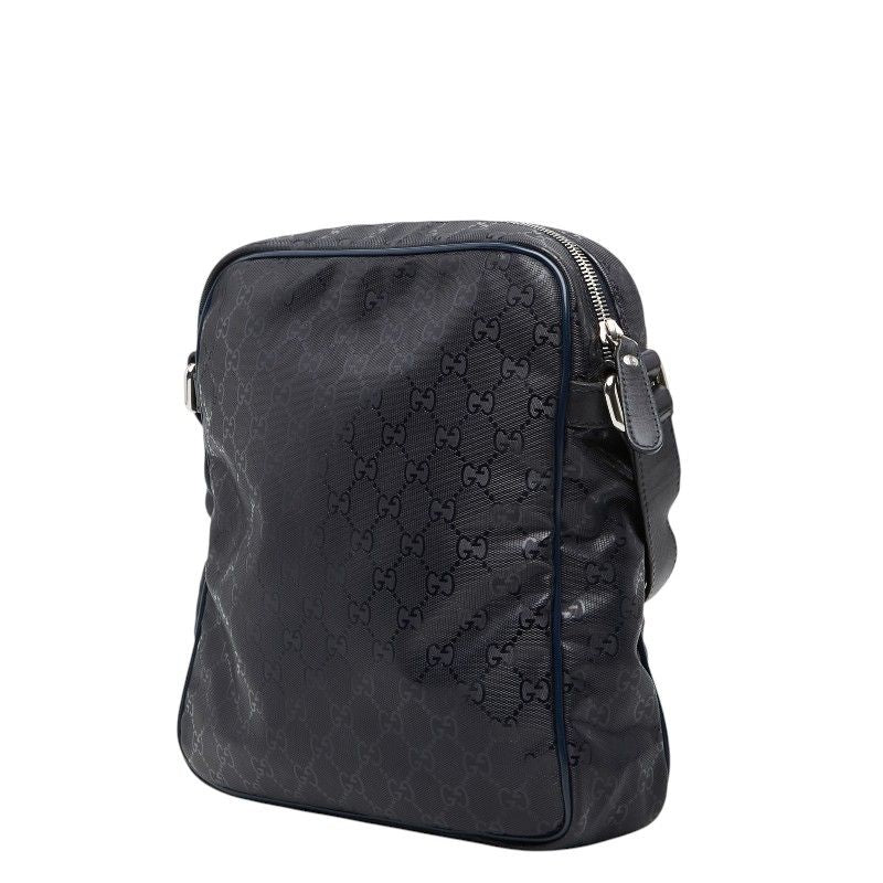 Gucci GG Supreme Crossbody Shoulder Bag Black Leather — view 2