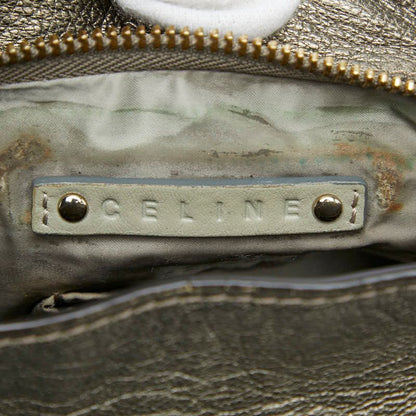 Celine Bittersweet Shoulder Bag Metallic Blanc Leather — view 9