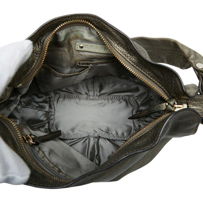 Celine Bittersweet Shoulder Bag Metallic Blanc Leather — view 6
