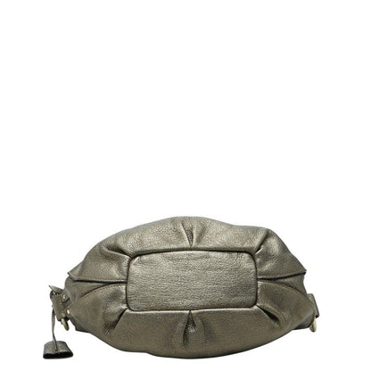 Celine Bittersweet Shoulder Bag Metallic Blanc Leather — view 3