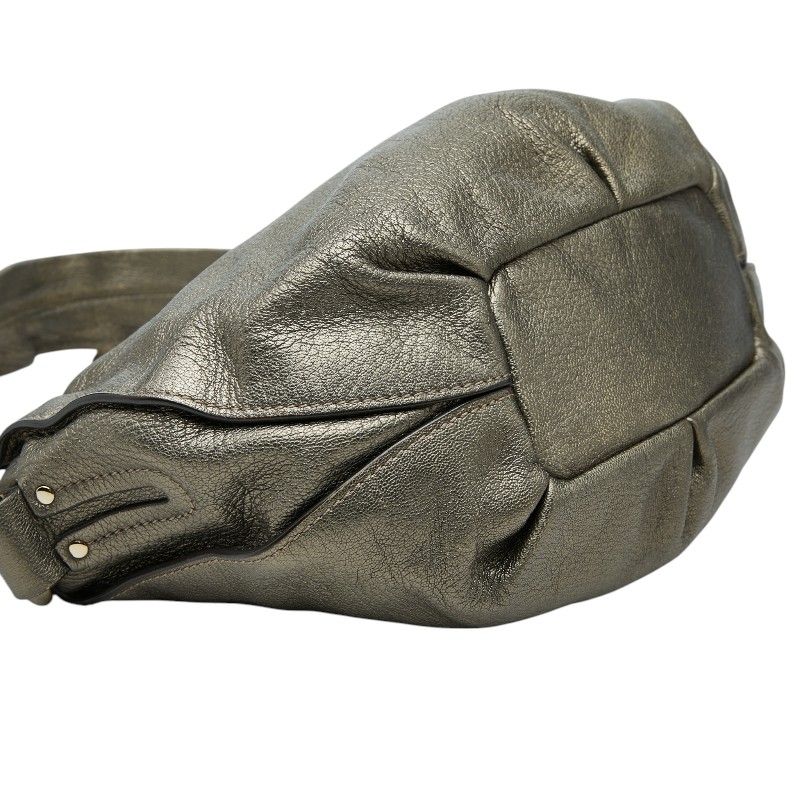 Celine Bittersweet Shoulder Bag Metallic Blanc Leather — view 5
