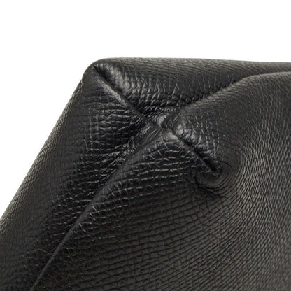 Balenciaga Logo Clutch Black Leather — view 5
