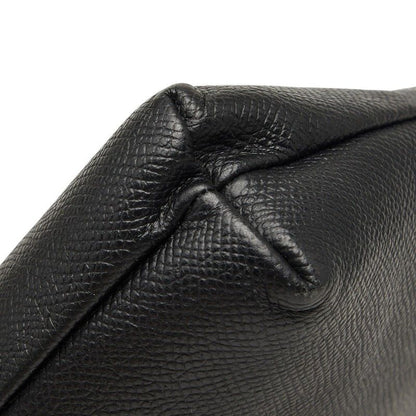 Balenciaga Logo Clutch Black Leather — view 4