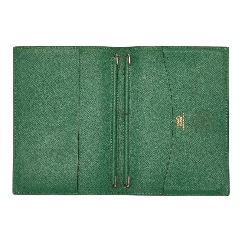 Hermes Agenda GM Notebook Cover Green Leather — view 6