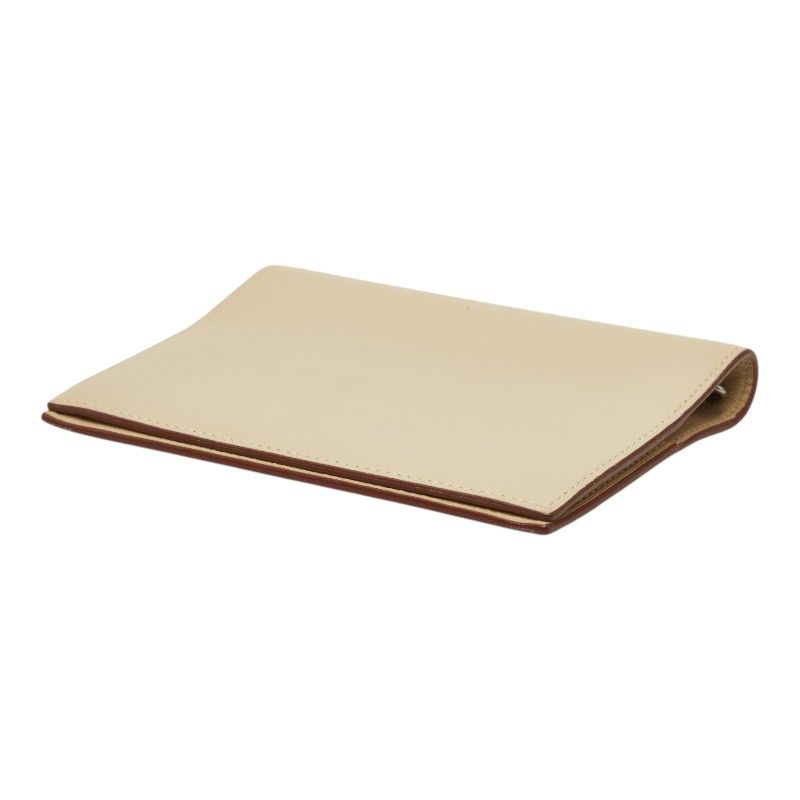 Hermes Agenda GM Notebook Cover Beige Leather — view 4
